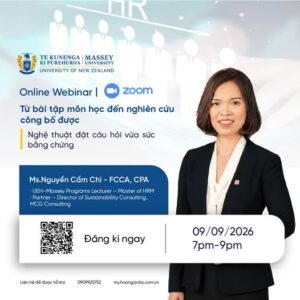 [Online Webinar] Từ bài tập môn học đến nghiên cứu công bố được: Nghệ thuật đặt câu hỏi vừa sức bằng chứng